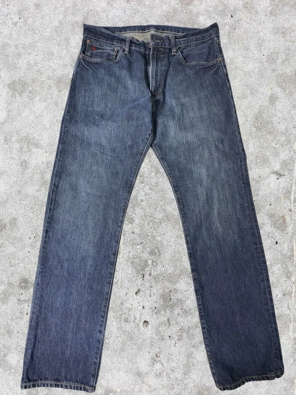 Polo Ralph Lauren Men's 33x32 Jeans Classic 867 Straight Blue Denim